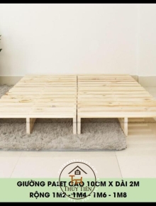 Giường pallet gỗ thông