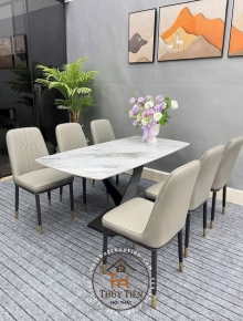 Bộ bàn ghế da chống mèo cào hàng vip 