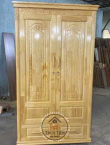 Mẫu tủ quần áo gỗ thông