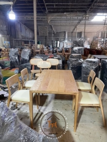 SET BÀN ĂN 4 GHẾ GỖ ASH