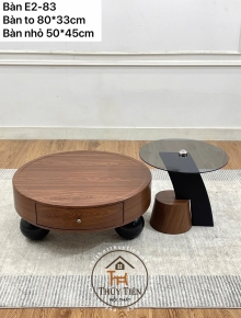 ✨Mẫu bàn decor tròn tông vân gỗ🍂