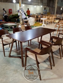 Bộ bàn ghế Hirosima tựa cao