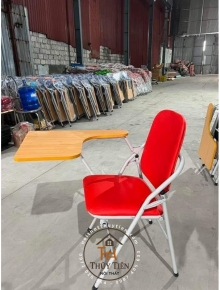 Ghế liền bàn khung sắt sơn tĩnh điện gấp gọn