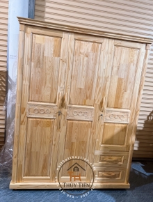 Tủ quần áo gỗ thông - TQAGT 007