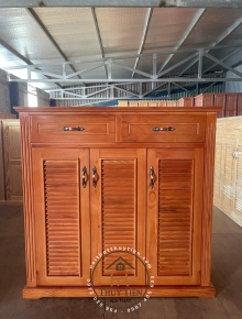 Tủ giày dép gỗ thông Mỹ
