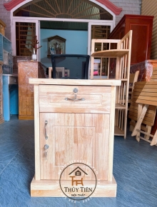 Tủ đầu giường gỗ cao su tự nhiên giá rẻ