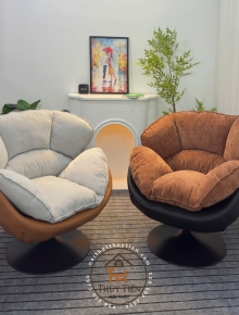[Swan Swivel Armchair]- Ghế xoay thư giãn nhập khẩu cao cấp phong cách hiện đại, ghế đọc sách 