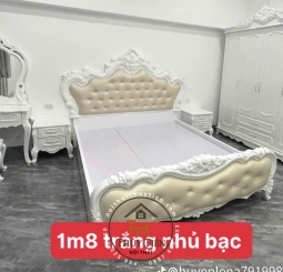 Combo giường tân cổ điển  và bàn trang điểm tân cổ điển e giao khách nhé ạ 