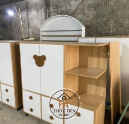 Mẫu tủ quần áo cho bé MDF lõi xanh