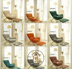 Ghế Bập bênh tôm tặng kèm đôn gác chân 