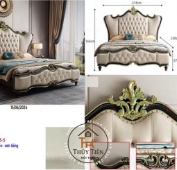 Giường nhập khẩu nguyên chiếc gỗ thịt toàn bộ cao cấp