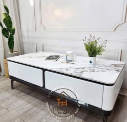 Bàn trà mặt đá ceramic