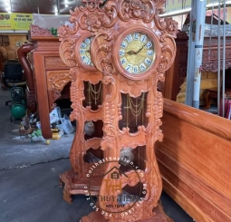 Đồng hồ gỗ hương đá toàn bộ