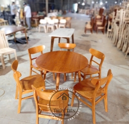 BỘ BÀN ĂN TRÒN 6 GHẾ
