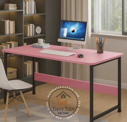 Bàn làm việc ,chân sắt mặt gỗ U0108 , lắp ráp dễ dàng , phụ kiện đầy đủ