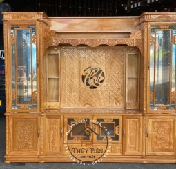 Kệ tivi gỗ gõ đỏ