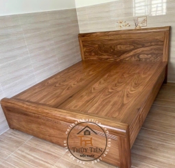 Giường ngủ gỗ hương xám- GNGHX 002