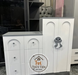 Tủ gỗ công nghiệp Mdf lõi nâu 