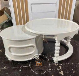 Bàn trà hàng sơn 2 K theo yêu cầu ạ