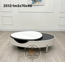 Bàn trà đôi xoay hiện đại 
