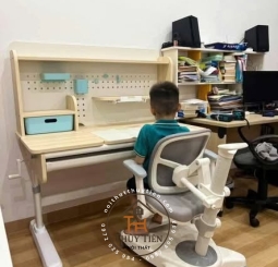 Bàn học XLX size lớn gỗ tự nhiên cao cấp