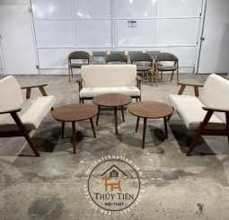 Bộ sofa Flank gỗ ash cao cấp