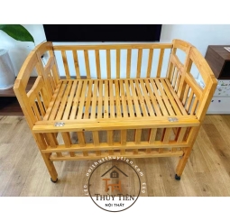 Giường cũi em bé Gỗ Thông Loại Đẹp Chắn Chắn