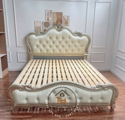 Giường đặt theo yêu cầu khách ạ