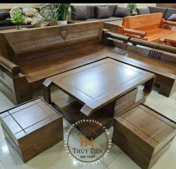 Salon gỗ sồi góc kim cương hàng đẹp dày dặn