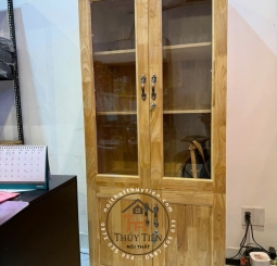 Tủ hồ sơ tủ trưng bày gỗ cao su