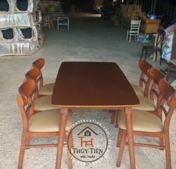 Bộ bàn ăn mango 4 ghế 6 ghế gỗ cao su tự nhiên giá rẻ