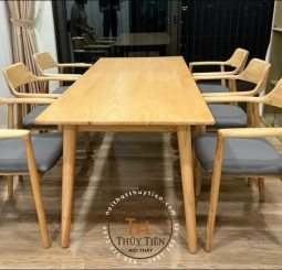 Bộ bàn ăn Hiro gỗ ash