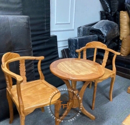 Bàn trà gỗ gõ đỏ 2 ghế- 4 ghế