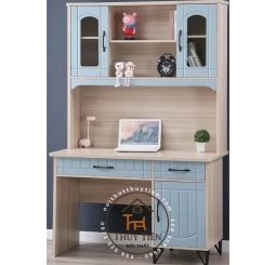 Bàn học sinh kèm giá sách cho bé hàng nhập khẩu cao cấp 