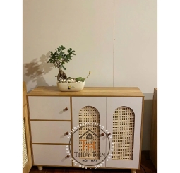 TỦ GIÀY 5 CÁNH MÂY nhiều ngăn đa năng tiện lợi gỗ MDF phủ Mine cao cấp