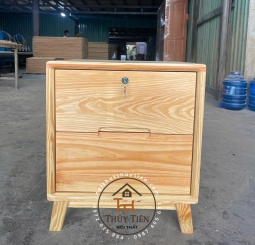 Tủ đầu giường gỗ thông Mỹ 