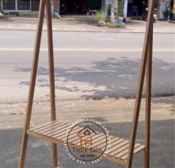 Kệ treo quần áo gỗ thông