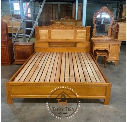 Giường ngủ gỗ căm xe