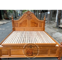 Giường ngủ gỗ gõ đỏ nữ hoàng