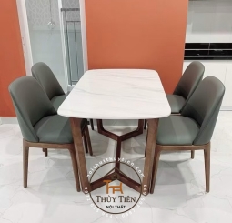 Bộ bàn ăn mặt đá Concorde cao cấp- BBAMD 27