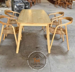 Bộ bàn ăn Neva cao cấp gỗ ash - BBANV 005 Bộ bàn ăn Neva cao cấp gỗ ash - BBANV 005