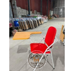 Ghế liền bàn khung sắt sơn tĩnh điện gấp gọn