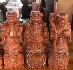 Tượng gỗ Phúc Lộc Thọ