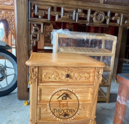 Mẫu tủ - Tap đầu giường gỗ gõ đỏ 