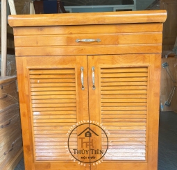 Tủ giày dép gỗ cao su ngang 80cm