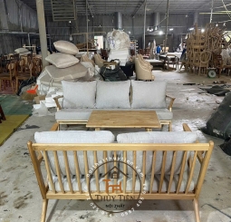 Set Sofa Z bọc vải kem