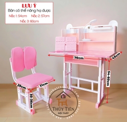 Bộ bàn học (bàn + ghế) cho bé (có thể nâng hạ chiều cao)