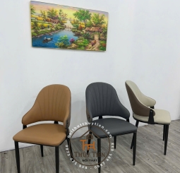 Ghế LUNA ngồi ăn cơm, trang điểm, làm việc, học bài hàng nhập khẩu bọc da PU cao cấp hiện đại