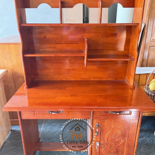 Bàn học sinh gỗ cao su ngang 1m2