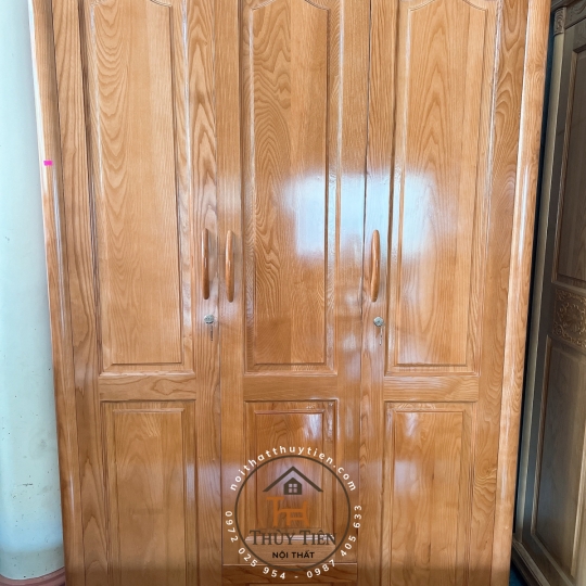 Tủ Quần Áo Gỗ sồi 1m4- TQAGS 007